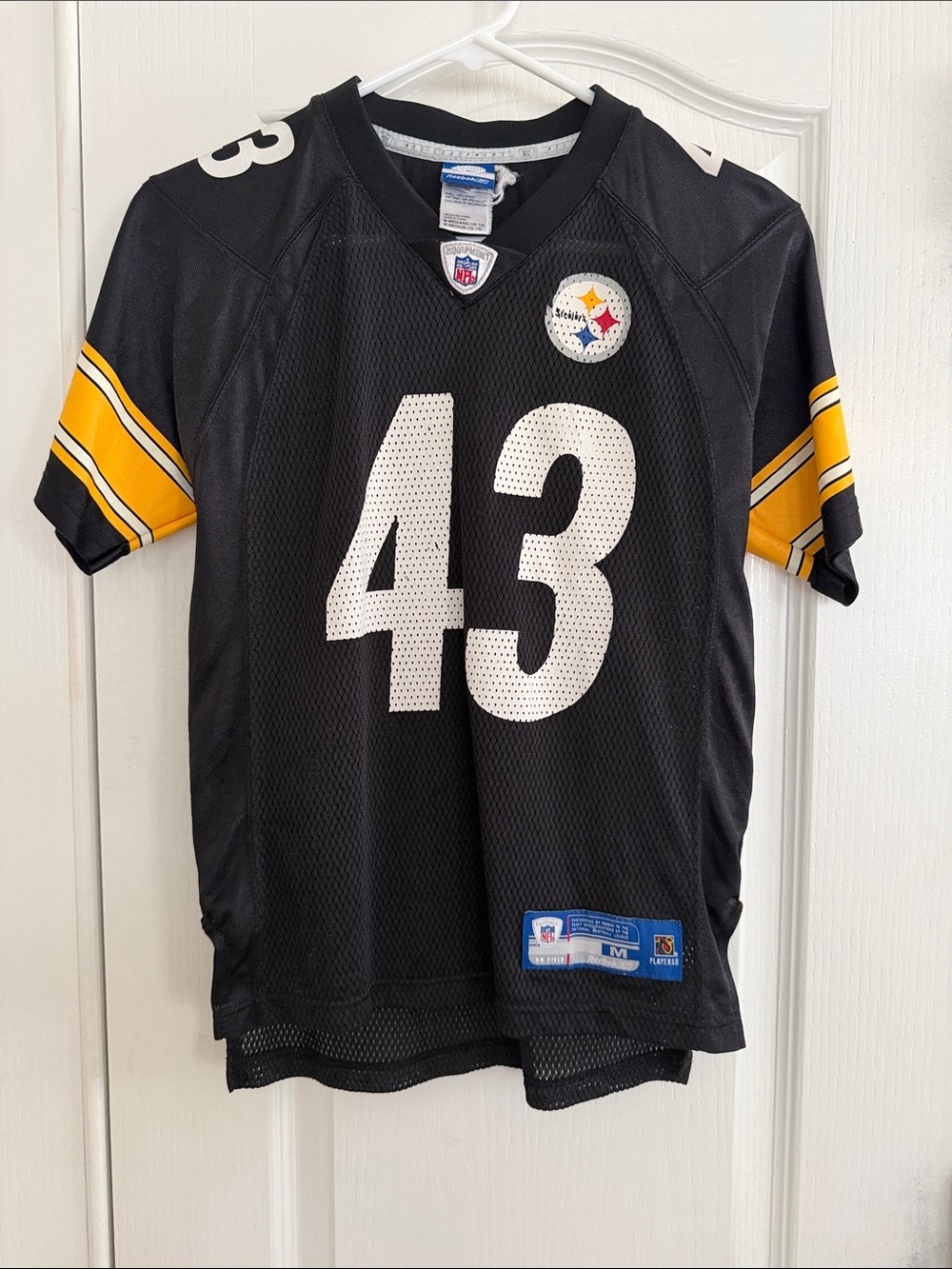 Vintage Steelers #43 Troy Polamalu Mesh Football Jersey